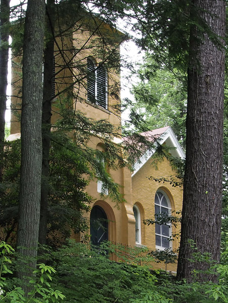 Fun things to do in Asheville NC : St John's Wilderness Church in Flat Rock, NC. 