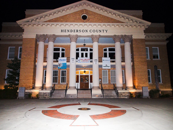 Historic Courthouse in downtown Hendersonville, NC. 