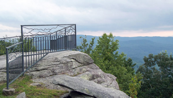 Fun things to do in Asheville NC : Jump Off Rock in Laurel Park, NC. 