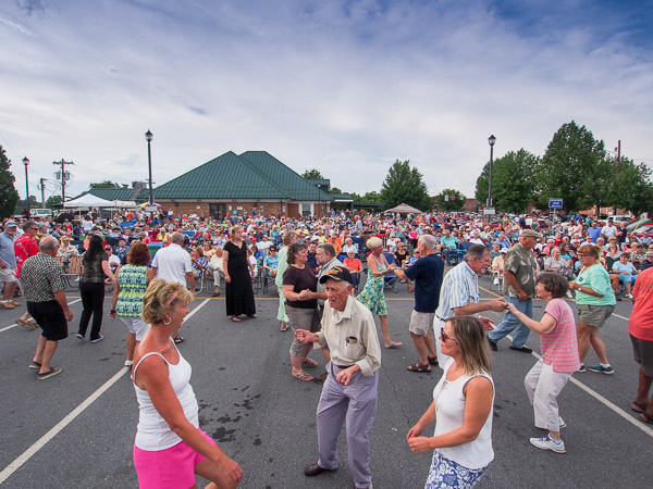 Music on Main Street in downtown Hendersonville, NC. 